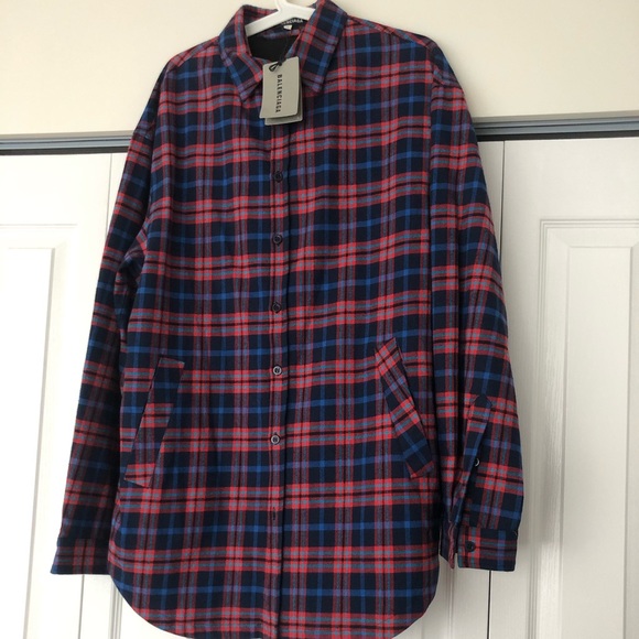 🔥 BALENCIAGA UNISEX MULTICOLOR CHECKED FLAP shirt - Picture 3 of 8